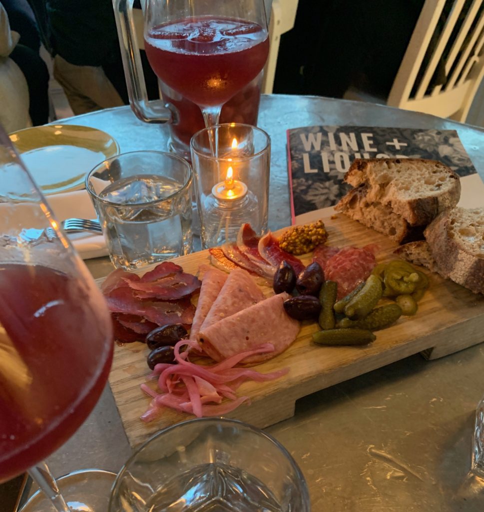 A delicious charcuterie board spread at the Drake in Prince Edward County.