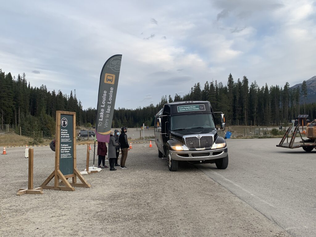 Shuttle service in Banff National Park