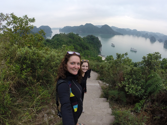 A Southeast Asia Travel Guide: Two girls at Halong Bay