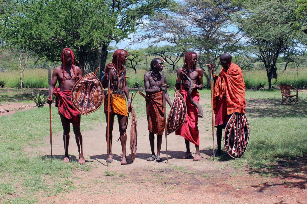 Men of Maasai Mara tribe.